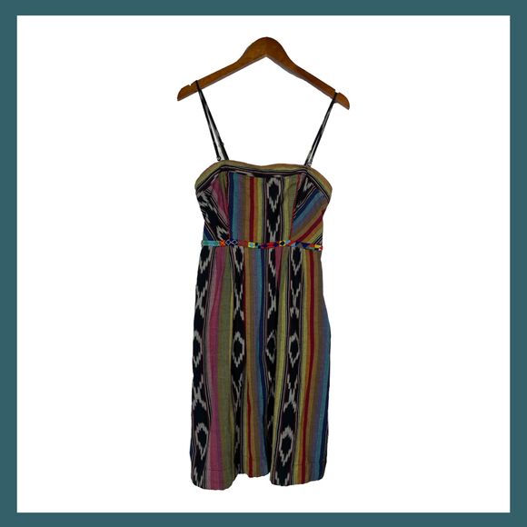Multicolor Striped Women's Dress - Picture 1 of 16